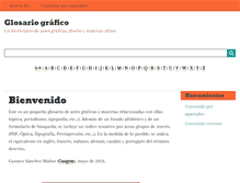 Tablet Screenshot of glosariografico.com